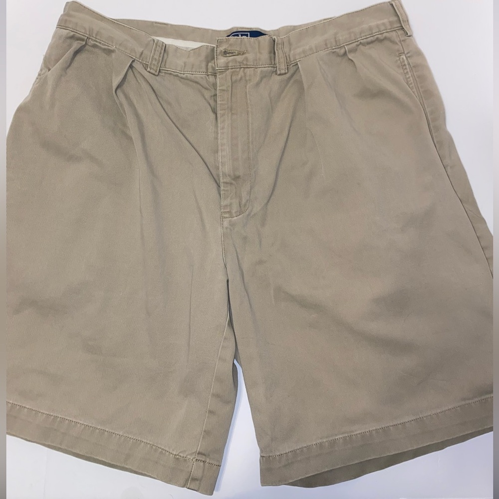 Polo by Ralph Lauren RL Men’s Khaki Pleated Shorts  PROSPECT SHORTS   36